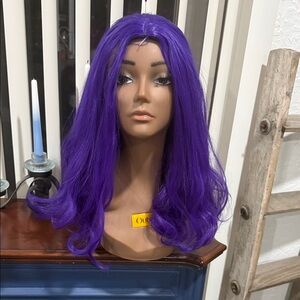 Vibrant Purple Women's Wig 18”